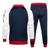 Männer Mode Trainingsanzug 2020 Marke Neue Schweiß Anzüge Stehkragen Baseball Jacke Jogginghose 2 Stück Set Männer Sportswear Jogger set LJ201126