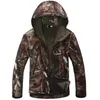 Tactical Soft shell jaqueta de lã homens ao ar livre à prova d 'água camo caça roupas terno camuflagem exército militar jaquetas esportes casacos 201214