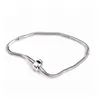 S925 Sterling Silver Chain Armband Fit Charm Pärlor DIY Bracelets Fashion Strand Snake Chain Bracelet Smycken Gåva för kvinnor 16-23cm