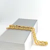 Men039s sólido 14 K amarelo ouro fino gf colar de caracteres solar Chain Link Chain 24quot 10mm Aniversário Valentine Prese