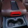 ABS ARMREST BOX SWITCH-knapp Dekorativ täckning Röd för Chevrolet Silverado GMC Sierra 2014-2018 Interiörstillbehör257p