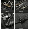 Cowhide Echt lederen vest Men Bruin vest mannelijke mouwloos jas Dikke motorfiets plus maat Vest Multi Pocket Zipper 201128