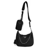 75% Off Fábrica de bagagem Netela Nylon Nylon Três em um Hobo Underarm Chain Strap Messenger Bags