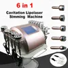 Freeshipping 6 in 1 40khz 초음파 지방 흡입 Lipolaser RF 진공 Cavitation 시스템 슬리밍 기계 미국 재고