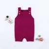 Summer Baby Boy Girl Knitted Clothes Little Girls Infant Romper Sleeveless Toddler Boys One Piece Jumpsuits New born Overalls 20115678209