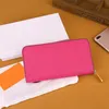 2021 HOLLE LADY LONG Wallet Multicolor Coin Portemonent Holder Originele vrouwen Classic Zipper Pocke249E