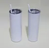 20oz sublimation straight skinny tumblers blanks white Stainless Steel Vacuum Insulated tapered Slim DIY 20 oz Cup Car Coffee Mugs