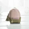 Porte-monnaie Petrichor coréenne style Coin Mini sac en cuir PU Filles Lady Fashion Tassel Fermeture éclair Patchwork Multifonctionnel POCHETTE