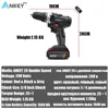 20V Power Tools Cordless Drill Screwnriver Tool Electric Dill Mini Skruvmejselverktyg Rotary Set Battery Tools Power Drilling Bit 201225