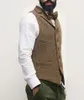 Men's Vests Mens Suit Vest Lapel V Neck Wool Herringbone Casual Formal Business Waistcoat Groomman For Wedding Green/Burgundy/Brown Guin22