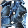 Broderad denim Pet Dog Vest Clothes Hole Cowboy Tshirt Costumes For Small Dogs Animal Design Jean Puppy Jacket Clothing6790090