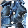 Denim ricamato Pet Dog Vest Clothes Hole Cowboy Tshirt Costumi per cani di piccola taglia Animal Design Jean Puppy Jacket Clothing6790090