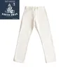 SauceZhan Sz6601-w Selvedge Raw Denim Homme Homme Marque Blanc Jeans 201111