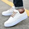 2021 Men Fashion Casual Shoes Canvas Sneakers Black White Blue Grey Red Mens Out Jogging Walking Style