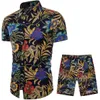 Mens Summer Designer Suits Beach Seaside Holiday Shirts Shorts Clothing Sets 2pcs Floral Tracksuits263M