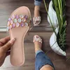 Women Sandals Summer Shoes Colorful Crystal Sandlas Women Shoes Casual Flats Ladies Fashion Bling Non-Slip Home Beach Footwear