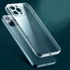 TPU Mobiltelefonväskor för 13 mini Pro max 12 11 Serie XR X XS 8 7 6 Plus Soft Light Transparent Cell Phone Protective Coplers Shell