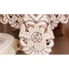 bestickte rechteckige Tischdecke mit Blumenmuster für Esszimmer/Hochzeit, für Zuhause, Hotel, runde und quadratische Tischdecke 201120