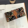 Factory wholesale women handbag small fresh flowers womens wallets multifunctional printed leather long wallet large capacity leathers purse