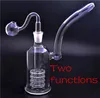 8 polegadas mobius beaker bong espesso água bongs bongs heady petróleo de petróleo dupla matriz estéreo PERC com tigela de 14mm e tubulação de queimador de óleo de vidro