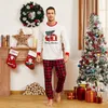 Ano Novo 2020 Christmas Família Olhar Fatehr Filho Mãe Família Combinando Roupas Filha Homens Mulheres Criança Pijama Set LJ201111