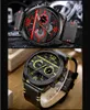 Minifocus Sport Cool Watch Men Quartz Clock Hounduine Chronograph 3 Dials Week Day Day The Waterbode Chic Chic Casual Watches8144002