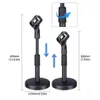 Mobile Phone Live Broadcast Desktop Floor Microphone Stand Microphone Accessories Non-slip Removable