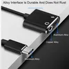 2 In 1 Type C Hoofdtelefoon Aux Audio Splitter Adapter Xiaomi Huawei Samsung USb C Tot 3.5mm Jack Oortelefoon Opladen Converter