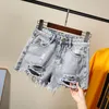 girls denim ripped shorts teenager 2019 summer children clothing fashion costume 16 14 years old Y2007045210491