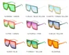 18 Colors Women Square Luxury Acrylic Rhinestone Sunglasses Oversize Colorful Diamond Frame Shades Big Sun Glasses Wholesale