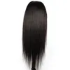 1028 inç t parça dantel ön peruk düz insan saç perukları 150 yoğunluk orta kısım Brezilya 131 Dantel Peruk Kadınlar için