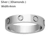 Fashion Stainless Steel Crystal wedding ring Womens Jewelry Love Rings Mens Rings For Female Women Gift Engagement