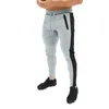 Sommar ny mode tunna sektion byxor män casual byxa jogger bodybuilding fitness svett tid begränsade sweatpants LJ201104