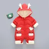 2020 Nya babykläder vinter snowsuit plus sammet tjock pojke jumpsuit 03 år nyfödda romper baby flickor overalls småbarnrock 30 l1877382