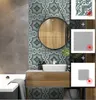 Retro Telhas Verdes Toaletes Anti-Skid Wear-resistive-resistentes de piso da parede da parede da parede do banheiro Mosaico do balcão