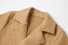 Wełniany biały płaszcz zimowy dla kobiet Wymień Kobiet Długie kołnierz płaszcz płaszcz płaszcz płaszcz Kobieta swoboda jesieni 2022 Różowa odzież wierzcha plus rozmiar