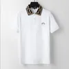 2022 Projektant Stripe Polo Shirt Koszulki T Shirts Snake Polos Bee Floral Mens High Street Moda Horse Polo Luksusowy T-shirt # 85