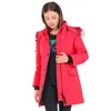 Hiver Canada femmes Parka épais chaud fourrure amovible à capuche Doudoune femmes mince manteau de haute qualité Doudoune 281