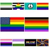 Hot Rainbow Flag 90x150cm American Gay and Gay pride Poliéster Banner Bandera Poliéster Colorido Arco iris Bandera para decoración CG001