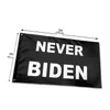 Drapeaux Never Biden, bannières de 3' x 5' en polyester 100D, couleurs vives de haute qualité avec deux œillets en laiton