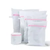 200pcs Size M 40x50CM White Zipper Net Mesh Clothes Machine Laundry Washing Wash Clothing Bag Bags Cleaner