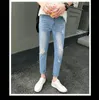 Men's Jeans 2022 Spring Summer Fashion High Street Stretch Slim Fit Ripped Hole Cowboy Denim Skinny Men Casual Pencil Pants