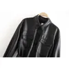 Toppies faux leather shirt jacket women long jacket coat 2020 spring oversized windbreaker woman streetwear LJ200813