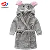 Baby Boys Velvet Sleepwear Robes Children Bathrobes Pajamas for Girls Kids Coral Clothes Toddler Cartoon Pijamas Kids Bath Robes LJ201216