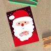 Carte de voeux de Noël Père Noël Elk Bonhomme de neige Impression Cartes de voeux Cadeau de Noël Carte de voeux Fournitures de fête de Noël XD24190