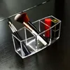 Transparent Acrylic Cosmetic Storage Box Makeup Brush Holder Organizer Lipstick Eyebrow Pencil Bathroom Storage Display Stand V5