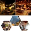 Patio Lights G40 Globe Party Christmas String Light, bianco caldo 25 lampadine vintage trasparenti 25ft luce fata, ghirlanda decorativa per esterni 201204