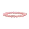 Grade A 8mm Pink Tumble Rose Quartz Chakra Healing Natural Gemstone Kid Jewelry Accsory Set Stone Bead Women Bracelet