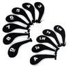 12pcs/set of Club Cover Zipper Type Golf Iron Headcovers Set F Putter Bag Protector Protective Case Head Neoprene O9Q51