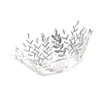 2021 Nowe oszałamiające Silver White Crystals Full Wedding Tiaras i korony Bridal Tiaras Akcesoria Vintage Barokowe Bridal Tiaras Crowns 121113